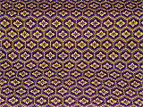 縮緬亀甲花紋-紫金