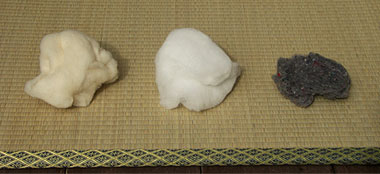 布団座布団に使用される綿の種類